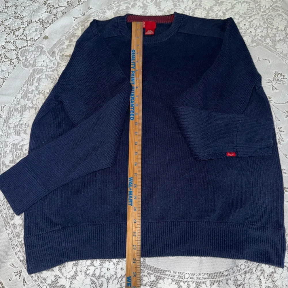 Levi's Men's Deep Blue Cotton Crewneck Sweater Size‎ Large